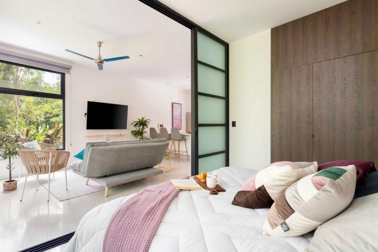 Stylish And Peaceful Jungle Studio At 525 Tulum Esterno foto